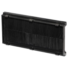 【XBRBKG2】BRUSH STRIP MODULE BLK EURO FACEPLATE