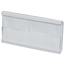 【XBRWHG2】BRUSH STRIP MODULE WHT EURO FACEPLATE