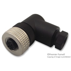 【XZCC12FCM40B】SOCKET SENSOR 4WAY M12 R/A MTL