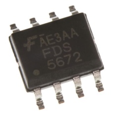 【FDS5672】Nチャンネル MOSFET60 V 12 A 表面実装 パッケージSOIC 8 ピン