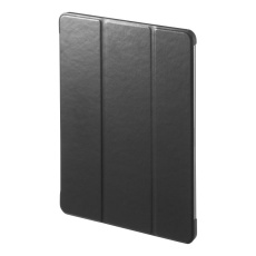 【PDA-IPAD2107BK】iPad Air 13インチ（M2/2024）用合成皮革ケース（ブラック）