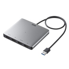 【USB-CVU3HD7】USB-HDMIディスプレイアダプタ(4K対応・ 4画面出力)