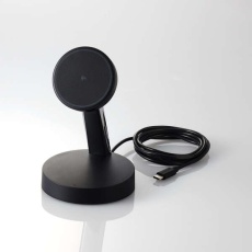 【W-MS10BK】マグネットQi2規格対応ワイヤレス充電器(15W・スタンド)