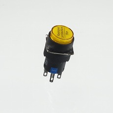 【YJ-LA16-22DNZS/Y24VY】φ16LED照光式押しボタンスイッチ(黄・オルタネイト・24V)