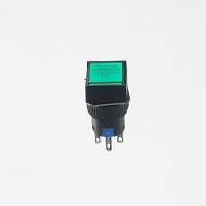 【YJ-LA16-22DN/F3VG】φ16LED照光式押しボタンスイッチ(緑・モメンタリ・3V)