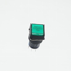 【YJ-LA16-22DNZS/F3VG】φ16LED照光式押しボタンスイッチ(緑・オルタネイト・3V)
