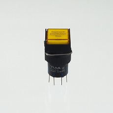 【YJ-LA16-22DNZS/F3VY】φ16LED照光式押しボタンスイッチ(黄・オルタネイト・3V)