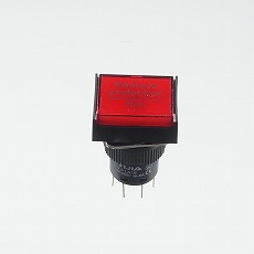 【YJ-LA16-22DN/J3VR】φ16LED照光式押しボタンスイッチ(赤・モメンタリ・3V)