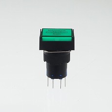 【YJ-LA16-22DN/J12VG】φ16LED照光式押しボタンスイッチ(緑・モメンタリ・12V)