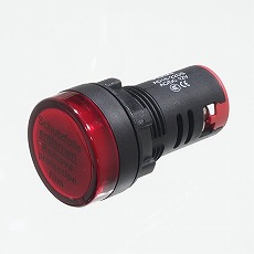 【AD16-22DS12VR】φ22LEDパイロットランプ(赤色・12V)