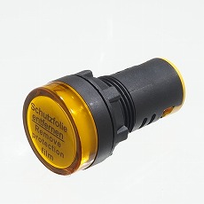 【AD16-22DS24VY】φ22LEDパイロットランプ(黄色・24V)