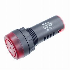 【AD16-22SM12VR】φ22照光式ブザー(赤色・12V)