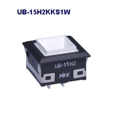 【UB-15H2KKS1W】角形照光式押しボタンスイッチ(UBシリーズ)