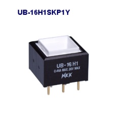 【UB-16H1SKP1Y】角形照光式押しボタンスイッチ(UBシリーズ)