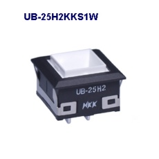【UB-25H2KKS1W】角形照光式押しボタンスイッチ(UBシリーズ)
