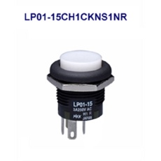 【LP01-15CH1CKNS1NR】丸形照光式押しボタンスイッチ(LP01シリーズ)