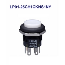 【LP01-25CH1CKNS1NY】丸形照光式押しボタンスイッチ(LP01シリーズ)