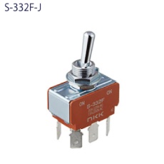 【S-332F-J】差し込み端子形小形トグルスイッチ(Sシリーズ)
