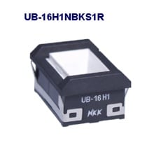 【UB-16H1NBKS1R】長角形照光式押しボタンスイッチ(UBシリーズ)