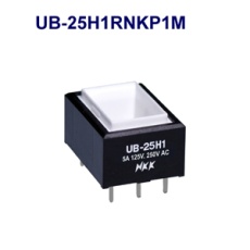 【UB-25H1RNKP1M】長角形照光式押しボタンスイッチ(UBシリーズ)
