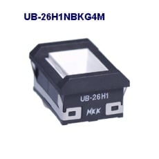 【UB-26H1NBKG4M】長角形照光式押しボタンスイッチ(UBシリーズ)