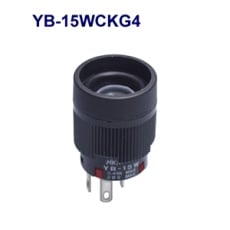 【YB-15WCKG4】防水形丸形照光式押しボタンスイッチ(YBシリーズ)