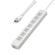 【TAP-F37SH-3ZS】抜け止めシャッタータップ(3P・7個口・3m)