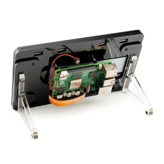 【PIMORONI-PIM757】Raspberry Pi Touch Display 2用Pibow Frame(黒)