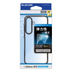 【PM-G251UCTMBK】Galaxy S25 ソフトケース サイドメッキ