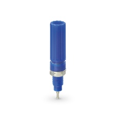 【T-3025-L-BL】絶縁ターミナル(4mm、取付孔φ8mm、青)