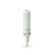【T-3025-L-W】絶縁ターミナル(4mm、取付孔φ8mm、白)
