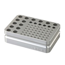 【ABR-24DTR】オンアイスアルミブロック ディープタイプ 0.1mL・0.2mL・8連/48本立、0.5mL/6本立、1.5mL 14本立 ABR-24DTR