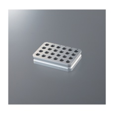 【ABR-24CR】クライオチューブ用 オンアイス アルミブロック 24穴 ABR-24CR
