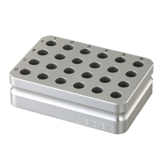 【ABR-24D】オンアイスアルミブロック ディープタイプ 1.5mL・2.0mL /24本立 ABR-24D