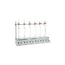 【MS-EAMDS-6-1】6連式マントルヒータースターラー(デジタル温度調節器付き) 80W MS-EAMDS-6-1