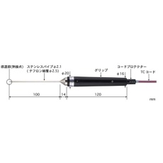【BSM-22E-010-TC1-ASP】高精度半固形物液体一般用温度センサテフロンコーティングφ2.5mmパイプ長BSMシリーズBSM-22E-010-TC1-ASP