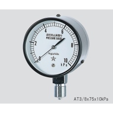 【AT3/8x75x25kPa】微圧計 0～25kPa AT3/8x75x25kPa