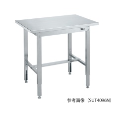 【SUT4-096N】ステンレス高さ調整作業台 W900×D600×H700～900mm SUT4-096N