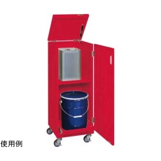 【KU-ITKFR】一斗缶保管庫(一斗缶・ペール缶兼用タイプ・移動式)KUシリーズ425X415X1155mm KU-ITKFR