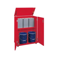 【KU-ITKC】一斗缶保管庫(一斗缶・ペール缶兼用タイプ・固定式) W815×D415×H1070mm KU-ITKC