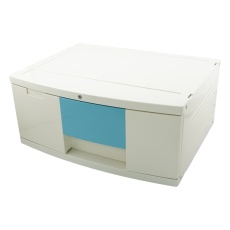 【302H】トレイBOX(鍵付) A3用ブルー 470×360×205mm 302H