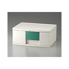 【302H】トレイBOX(鍵付) A3用グリーン 470×360×205mm 302H