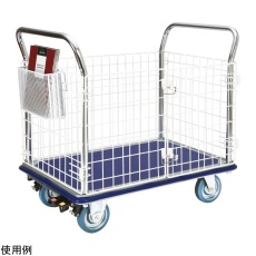 【NK307K-NC-ST】ナイロンコート金網台車 NK307K-NC-ST