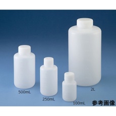 【1513-08】Jボトル丸型 広口(ナチュラル)200mL 滅菌済 200本 1513-08
