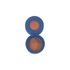 【CHSC9-10】セプタム付 AVCS スクリューキャップ(9-425)1mm 透明/赤/青 100個入 CHSC9-10