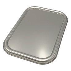 【4-6285-06】ステンレス深型組バット2号用フタ(酸洗浄済)202×148mm