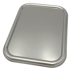 【4-6285-07】ステンレス深型組バット3号用フタ(酸洗浄済) 223×163mm