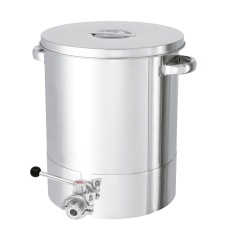 【KTT-ST-77H-BV】底部勾配型ステンレス容器 バルブ付 500L KTT-ST-77H-BV