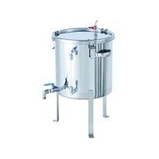 【CTHV-LV-AIV-FL-36】レベル計・バルブ付密閉容器 空気抜・平鋼脚付 36L CTHV-LV-AIV-FL-36