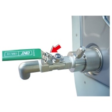 【SP-L40P】ペールコック(低粘度溶剤用・ペール缶外径Φ41用・レバーロック付) SP-L40P
